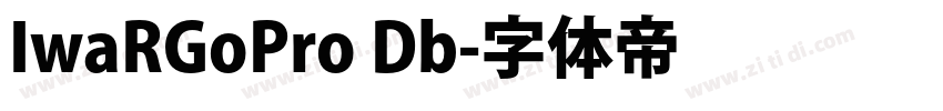 IwaRGoPro Db字体转换